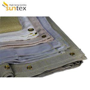 High Temperature Resistance Graphite Coated Fiberglass Cloth For Splash