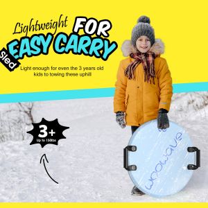 Soft Foam Snow Sled Woowave Custom 21 Inch Outdoor Snow Scooter for Children