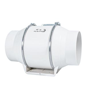 Mounting Duct Fan 6 Inch Silent Bathroom Air Duct Fan with Axial Flow Design by