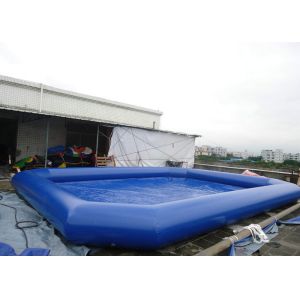 Mobile portable large inflatable swimming pools with Customized color , Soft PVC