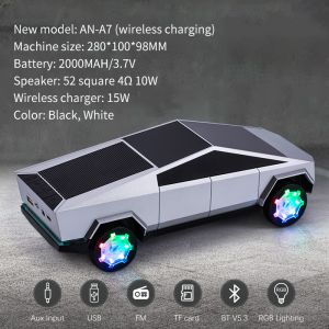 Tesla Cybertruck Pickuptruck Wireless Charging Charger Car Shape Blue tooth