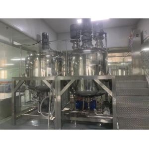 500-5000KG Cosmetic Emulsifier Mixing Vessels With PLC Control System