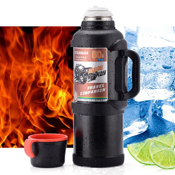 1 Gallon Vacuum Insulated Travel Pot Insulated Water Jug Thermos Insulated Flask With 2 Cups