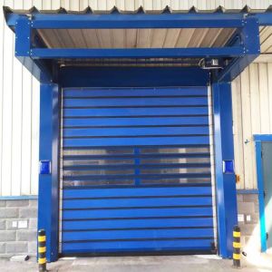 Wind Load Areas Industrial Security Door With Standard Galvanized Steel Door