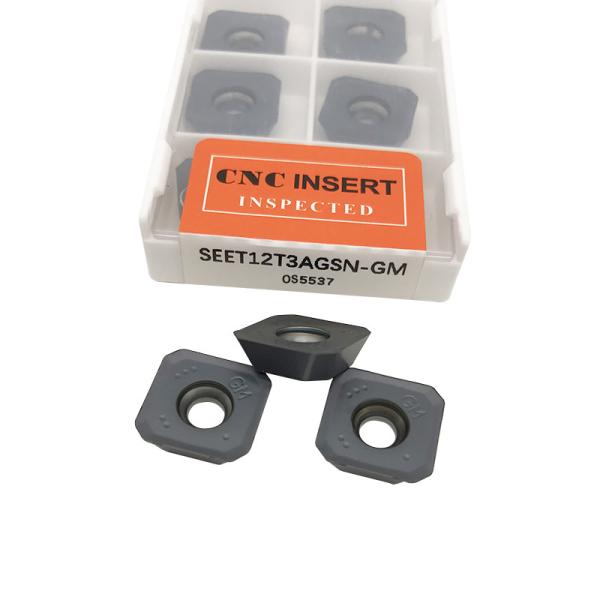 Buy Cnc Cutting Indexable Carbide Milling Insert SEET12T3  Stable Processing at wholesale prices