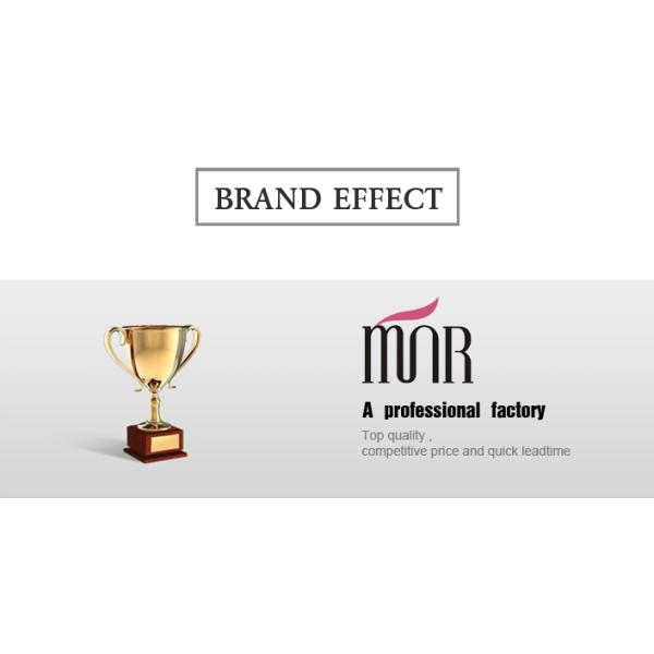 Plastic Handle Double End Eyebrow Brush With Black Synthetic Hair