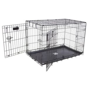 Solid Construction 15kgs 123cm Foldable Metal Dog Crate