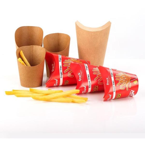 Customized Disposable Takeaway Paper French Fries Cup Eco-Friendly Snack Box