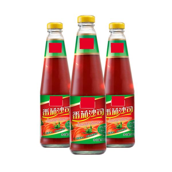 350g 500g Tomato Sauce + Glass Bottle Sour And Sweet Flavor