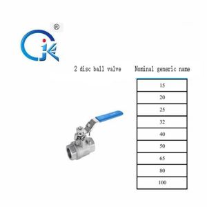 Internal Thread Handle Ball Valve Stainless Steel Water Valve 1000PSI