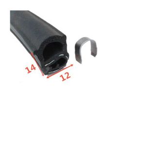 China EPDM Pinchweld Side Seal Strip With Sponge Bulb Rubber Edge Protection Cutting Service on sale