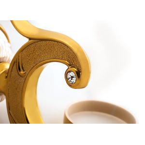 Plated Gold and Painted Soap Holder Bathroom Essentials Wall - Mounted