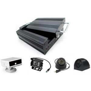 Multi - function Automobile Security Camera System SD Card Mobile DVR 4CH H.264