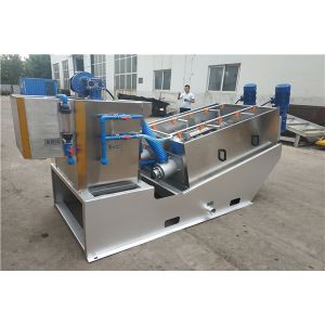 Stacked Screw Sludge Dewatering Equipment Two Motor 200mm