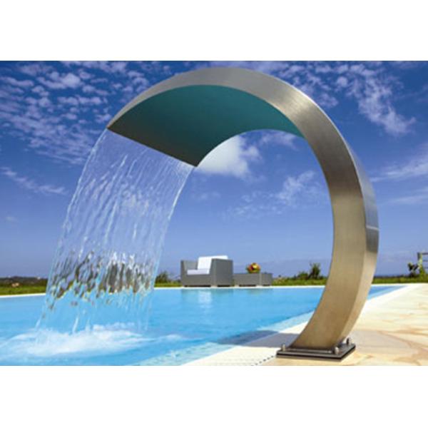 Simple Style Stainless Steel Water Fountain , Stainless Steel Pool Water