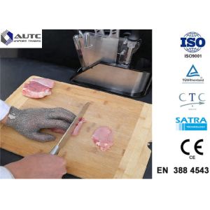 Stainless Steel PPE Safety Gloves , Protective Cutting Gloves Mesh Convenient