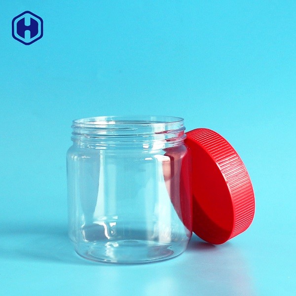Small Size Leak Proof Plastic Jars With Red Screw Top Fully Airtight