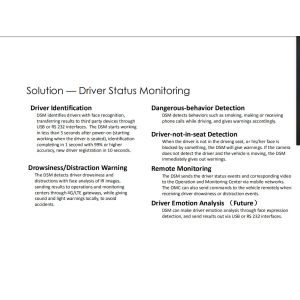 Waterproof Integrated ADAS DSM Driving Assistance System Fix Bracket Installatio