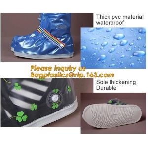 PVC VAMP, PVC SOLE, PVC SHOES, PVC BOOTS,WATERPROOF RAIN BOOT COVER,reusable