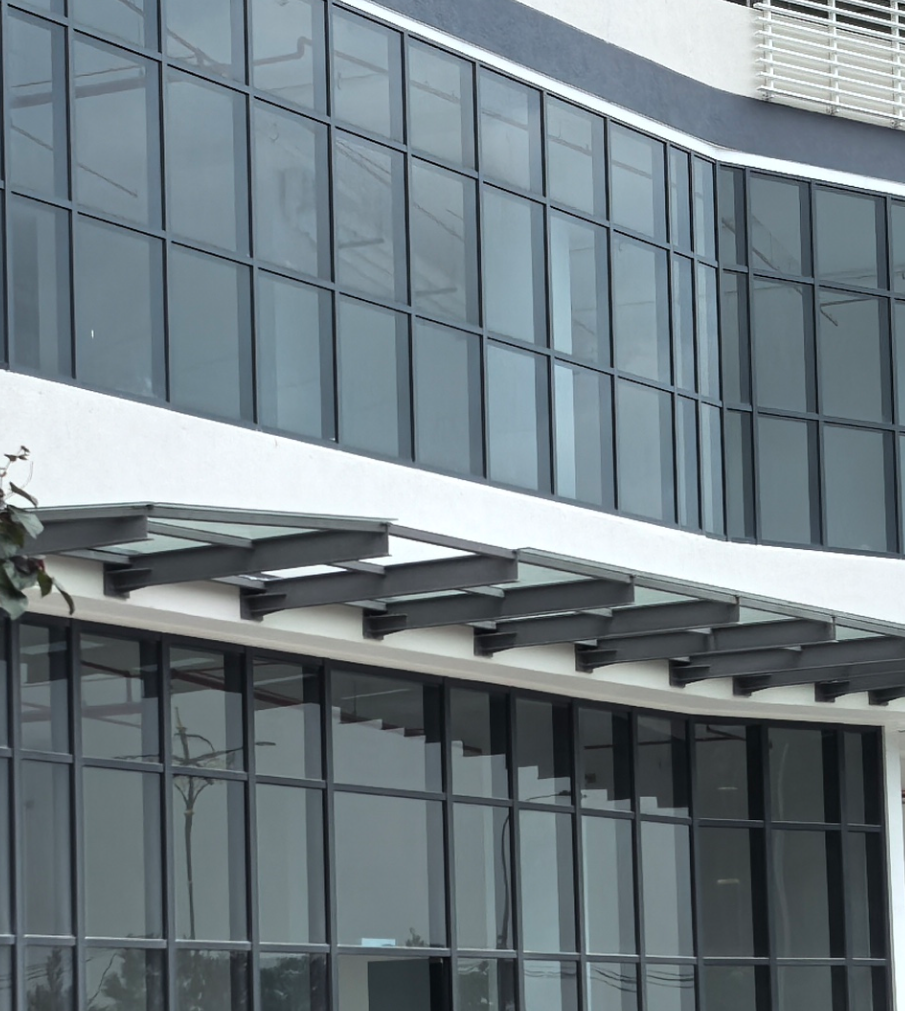 Modern Commercial Stick Curtain Wall System Architectural Facade Curtain Wall