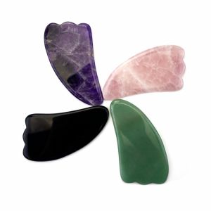 Jade Gua Sha Stone Cellulite Reduction Butterfly Gua Sha