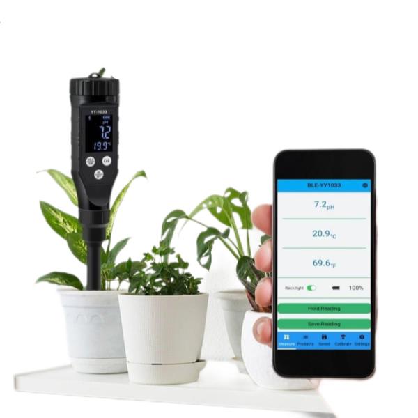 Buy Portable Digital Soil pH Tester with Bluetooth Data Logging at wholesale prices