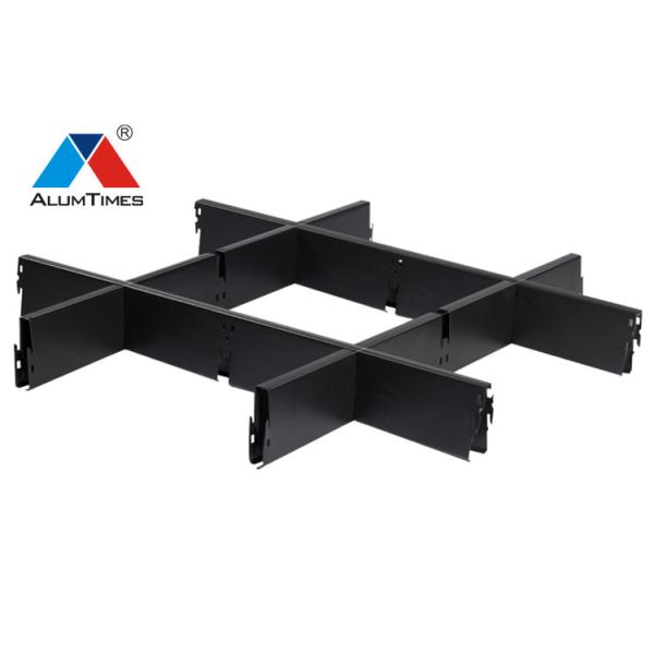 Anti Corrosion Aluminium Grid Ceiling 100×100mm For Metro Station