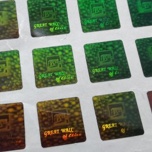 3D Dynamic Holographic Security Stickers Bronzing Laser Holographic Logo Sticker
