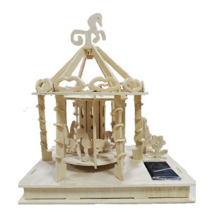 Quality DIY Self Assembling Solar Educational Toys Wooden Playground Toys for sale