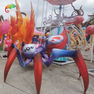 Spider Chinese Light Lantern White Lighting Color Perfect For Decorating Event