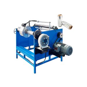 Electric Driven Manual Stretch Film Rewinding Machine for Plastic Packaging