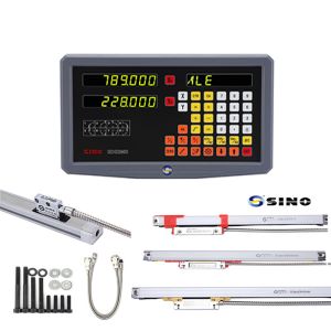 2 Axis SINO SDS2MS DRO Digital Readout With  Glass Linear Scale For Lathe Milling Machine