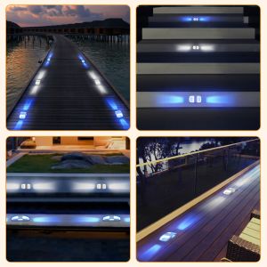 Waterproof Outdoor Solar Deck Light Decorative Garden Porch Led Solar Dock Light