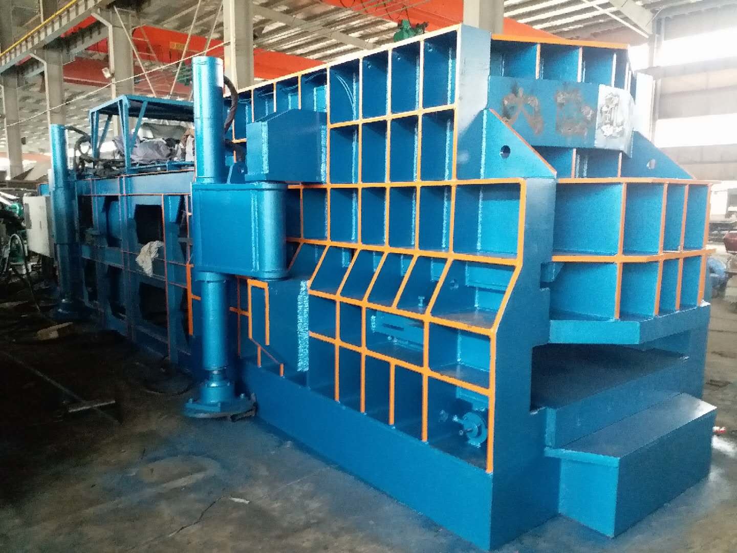 Portable Metal Shearing Machine With Four Lift Cylinder Forced Air Cooling