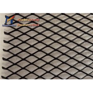 Facade Aluminum Expanded Mesh 30m Black Expanded Metal Sheet