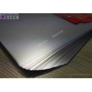 High Adhesion Pvc Card Material Coated Overlay 0.08mm Thickness