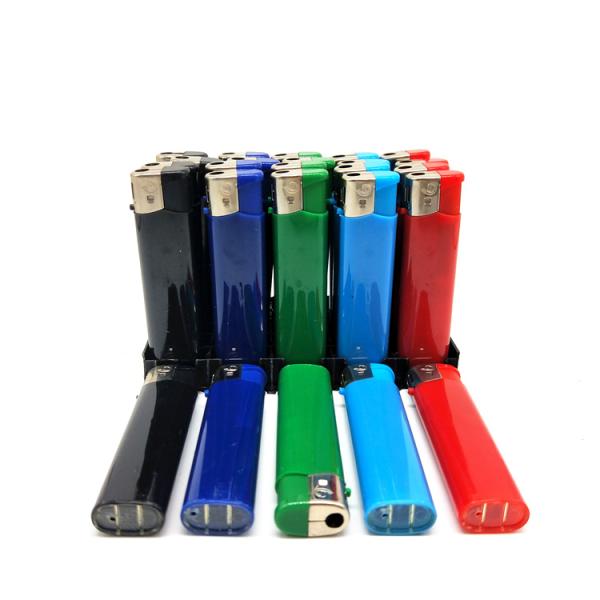 Dy-062 Type Electronic Slim Transparent Solid Color Disposable Cigarette Lighters