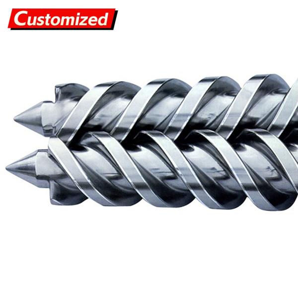custom Co-Rotating Conical Twin Screw Barrel for Pvc Pipe Profile Wpc Conical