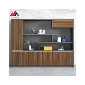 25mm Thickness Wooden Office Storage Cabinet for File Display Bookshelf