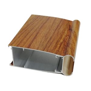 Elm Wood Grain Transfer Printing T8 Aluminium Door Profiles
