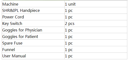 Vertical Hair Removal Skin Rejuvenation Machine IPL SHR Elight RF Laser