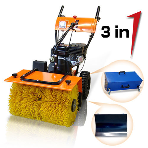 Buy 6.5hp 3 in 1 Snow Sweeper,Manual Sweeper,Road Sweeper Cleaning Equipment at wholesale prices