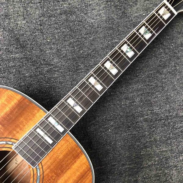 Custom Guilds 43 Inches Jumbo KOA Wood F50 Vintage Acoustic Guitar Gloss Finished Guild Electric Guitar