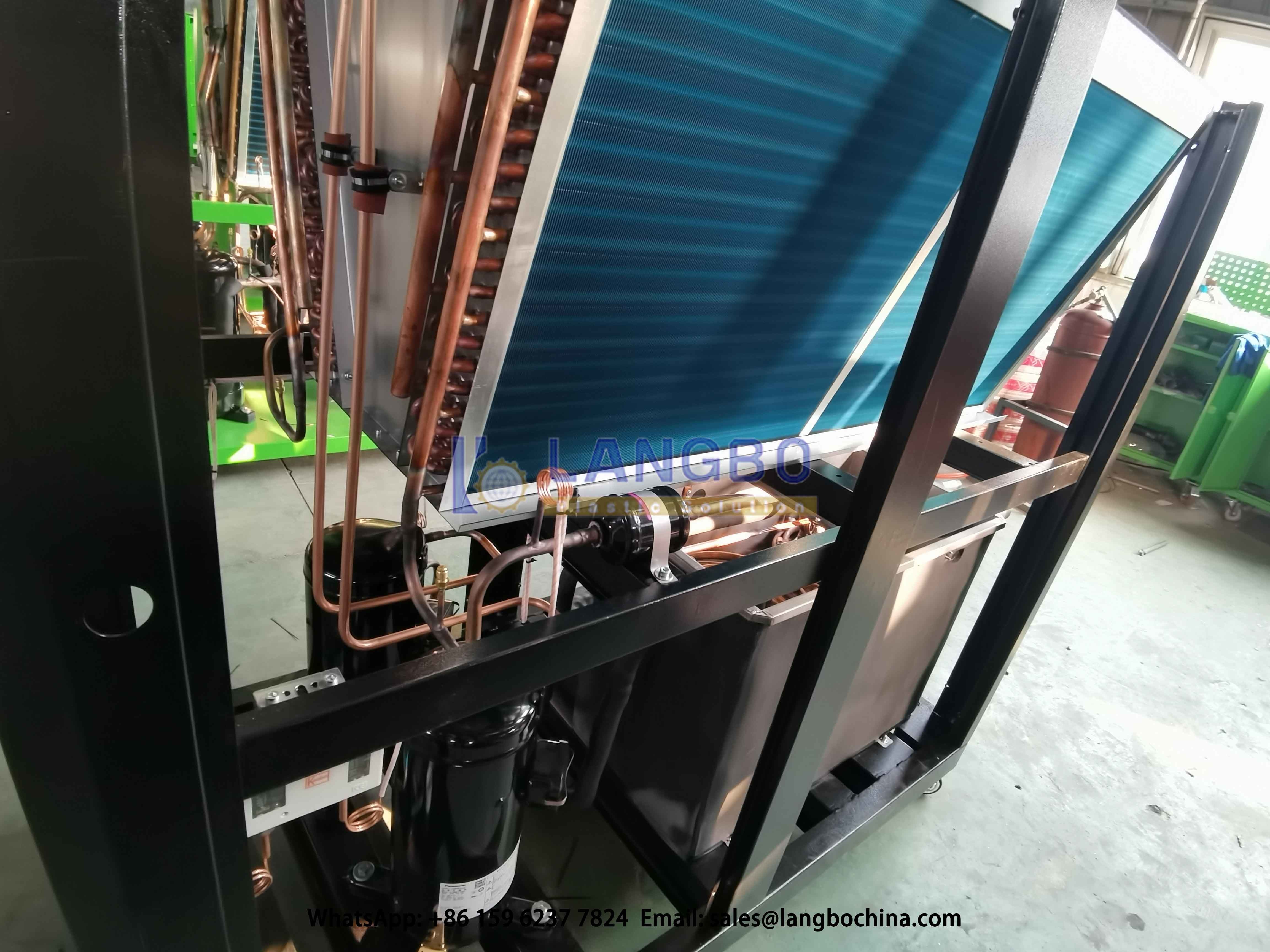 Air Cooled Chiller Machine R4047C / R22 Refrigerant Copland Panasonic Famous