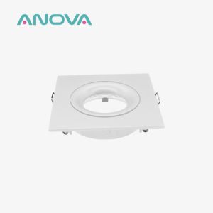 Quality Renewable Material GU10 Downlight Housing Square Tilted MR16 Downlight Housing for sale