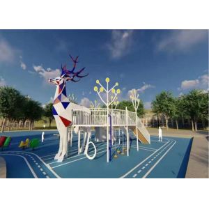 Deer Theme Children'S Kids Outdoor Playground Equipment Climbing