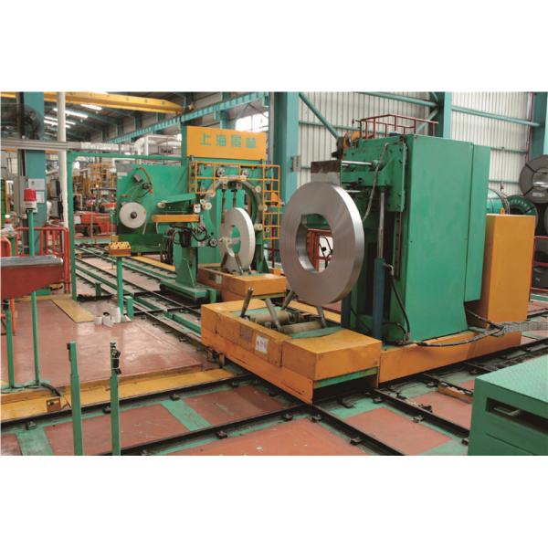 380V 50Hz Steel Coil Wrapping Line OD800-1500mm With Turnstile Tilting Machine