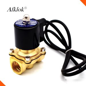 Electric Underwater Solenoid Valve Stainless Steel Brass 2A 1 1/2" 230V AC