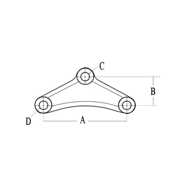 Standard Dimension Cast Iron Triangle Suspension Equalizer for Trailer Leaf Spring