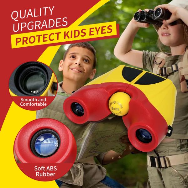 Children 8X21 High Definition Telescope Purple Kids Binocular For Exploring Nature
